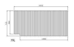 トクラス 巻きフタ(79L) 【品番:FFMBDW2X1】●