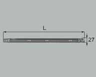 LIXIL（トステム）　受けレールD450 左右勝手R　【品番：QUJ15RL450】