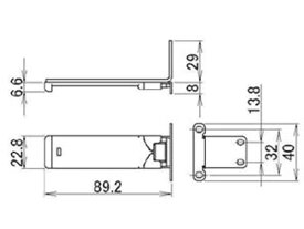 LIXIL（トステム）　スライド耐震ロック受け前板補強タイプ　【品番：QRP551A】