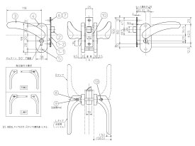 TOTO　レバーハンドルセットLPW（P84） L勝手　【品番：AFEKH54004PWL】