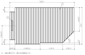 TOTO 130ラウンドシャッター風呂蓋L 【品番:EKK80088WL1】