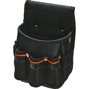 トラスコ中山(TRUSCO) TRUSCO 腰袋2段 ペンチケース付 ブラック 【品番:TC41-A】