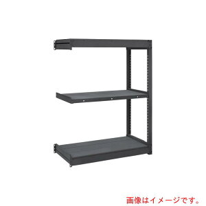 トラスコ中山(TRUSCO) TRUSCO TUG型軽量棚 黒 100kg連結 940X624XH1200 3段 【品番:TUG100-43L-3B-BK】