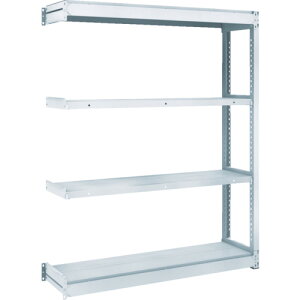 【別途送料あり】トラスコ中山(TRUSCO) TRUSCO TUG型軽量棚100kg連結 1240X324XH1500 4段 【品番:TUG100-54K-4B】