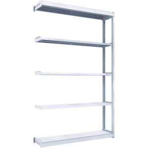 【別途送料あり】トラスコ中山(TRUSCO) TRUSCO TUG型軽中量棚200kg連結 1540X324XH2400 5段 【品番:TUG200-85K-5B】