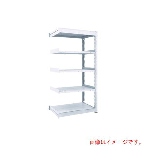 【別途送料あり】トラスコ中山(TRUSCO) TRUSCO TUG型中量ボルトレス棚 300kg 連結型 1200×476×H1800 5段 【品番:TUG300-64S-5B】