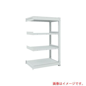 【別途送料あり】トラスコ中山(TRUSCO) TRUSCO TUG型中量ボルトレス棚 600kg 連結型 1800×626×H1500 4段 【品番:TUG600-56L-4B】