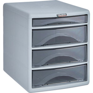 トラスコ中山(TRUSCO) プラスチックレターケース A4浅型1段、深型3段 【品番:PA4-SW4】