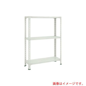 トラスコ中山(TRUSCO) TRUSCO スチールラック 軽量棚開放型 1200X600XH1800 3段 ネオグレー 【品番:64W-13】
