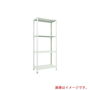 【別途送料あり】トラスコ中山(TRUSCO) TRUSCO スチールラック 軽量棚 中棚ボルトレス型1800X450X2100 4段 ネオグレー 【品番:L76X-14】