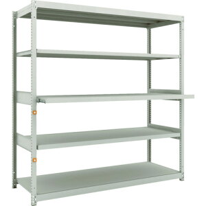 【別途送料あり】トラスコ中山(TRUSCO) TRUSCO スチールラック M1.5型軽中量棚 1760X595XH1800 5段うちスライド2段 単体 【品番:M1.5-6663M2】