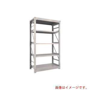 【別途送料あり】トラスコ中山(TRUSCO) TRUSCO スチールラック M10型重量棚 1200X620XH2100 5段 単体 ネオグレー 【品番:M10-7465】