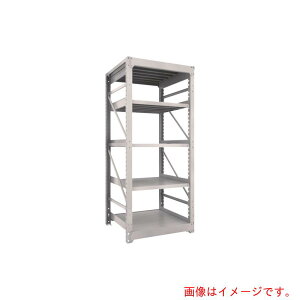 【別途送料あり】トラスコ中山(TRUSCO) TRUSCO スチールラック M10型重量棚 900X900XH2400 5段 単体 ネオグレー 【品番:M108395】