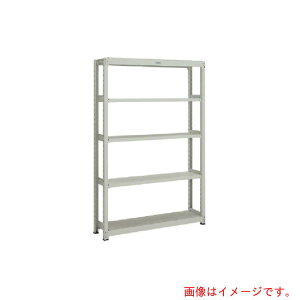 【別途送料あり】トラスコ中山(TRUSCO) TRUSCO スチールラック M2型軽中量棚 860X450XH1200 5段 単体 ネオグレー 【品番:M2-4345】