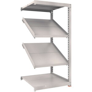 【別途送料あり】トラスコ中山(TRUSCO) TRUSCO スチールラック M3型中量棚 900X921XH1800 4段 傾斜2段 連結 【品番:M3-6394K2B】