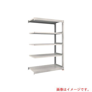 【別途送料あり】トラスコ中山(TRUSCO) TRUSCO M3型中量棚 1800X471XH1800 4段 連結 免震樹脂ベース付 ネオグレー 【品番:M3-6654BSFC】