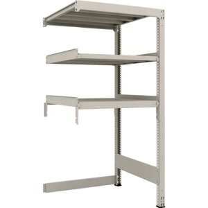 【別途送料あり】トラスコ中山(TRUSCO) TRUSCO スチールラック M3型中量棚 下段開放型 H1800XW900XD921 3段 連結 【品番:M3-SB6393B】