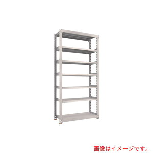 【別途送料あり】トラスコ中山(TRUSCO) TRUSCO スチールラック M5型中量棚 1500X921XH1500 7段 単体 免震樹脂ベース付 ネオグレー ネオグレー 【品番:M5-5597SFC】