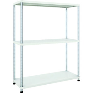 �g���X�R���R�iTRUSCO�j�@TRUSCO�@�X�`�[�����b�N�@�t�F�j�b�N�X���b�N�@1200X450�@3�i�@W�F�@�R�ە��̓h���@�y�i�ԁFPER-5443-W�z