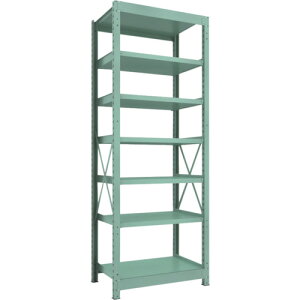 【別途送料あり】トラスコ中山(TRUSCO) TRUSCO 中量ボルト式棚 R3型 W900×D600×H2400 7段 単体 【品番:R3-8367】