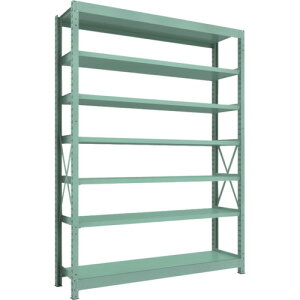 【別途送料あり】トラスコ中山(TRUSCO) TRUSCO 中量ボルト式棚 R3型 W1800×D450×H2400 7段 単体 【品番:R3-8657】