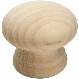 【メール便対応】和気産業(WAKI) 木製つまみ 木地 TW−303 28MM 【品番:TW-303】