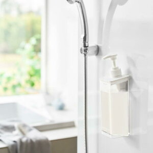 山崎実業 たっぷり洗剤が出るマグネットディスペンサー ミスト コンディショナー ホワイト 4903208015455 【品番:01545】