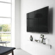 山崎実業　壁付けテレビホルダー スマート ブラック 4903208104951　【品番：10495】