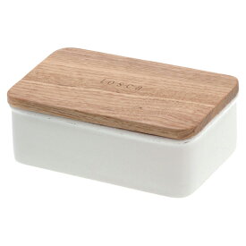 山崎実業 バターケース トスカ ホワイト 4903208039260 【品番：03926】