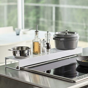 山崎実業 奥行ワイド棚付き伸縮排気口カバー タワー ホワイト 4903208052481 【品番:05248】●