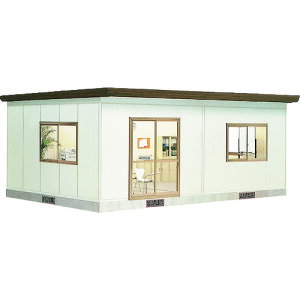 【別途送料あり】淀川製鋼所 ヨドコウ ヨドハウス Fタイプ 床面積32.28m2 【品番:YHF-4025】□