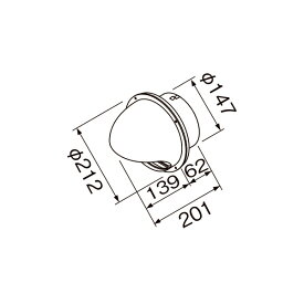 【ZZVC15H】クリナップ レンジフード 部品 丸型フード
