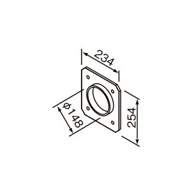 【RH-ML】クリナップ レンジフード 部品 丸ダクト継手