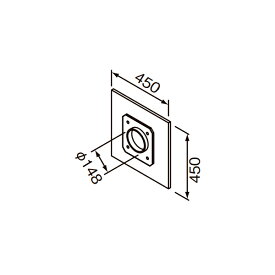 【RH-ML2】クリナップ レンジフード 部品 換気扇ふさぎ板