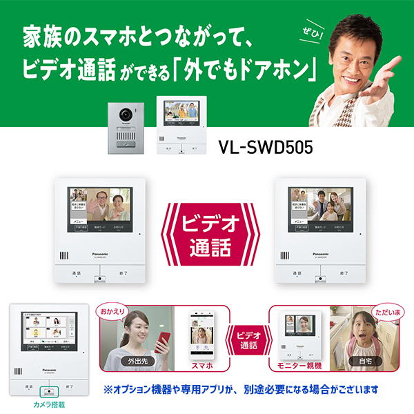 【楽天市場】パナソニック テレビドアホン 【VL-SWD505KS 