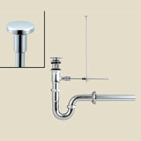 【LF-275SAU】リクシル 洗面器・手洗器用セット金具 ポップアップ式排水金具(呼び径32mm) 床排水Sトラップ LIXIL
