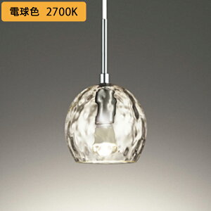 【OP252545LR】オーデリック ペンダントライト LED電球クリアミニクリプトン形 高演色LED 白熱灯器具40W相当 フレンジ 調光器不可 電球色 ODELIC