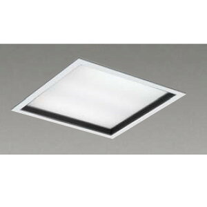 【LEKR745851KWW-LD9】東芝 LEDベースライト TENQOOスクエア パネルタイプ 深枠(黒)パネル 埋込形□450 色温度3500K Ra83 FHP32 形×4