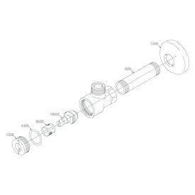 【TL347CU】TOTO 水栓金具 止水栓 アングル形止水栓（壁給水） 【トートー】