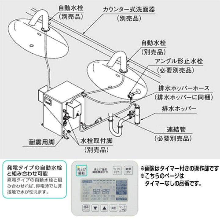 楽天市場】TOTO 小型電気温水器 湯ぽっと 床置設置 先止式 貯湯式 手洗 