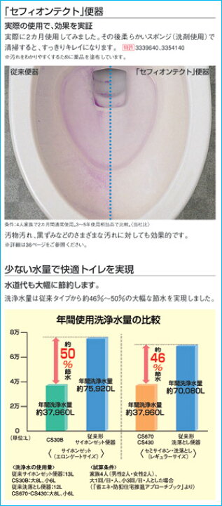 楽天市場】【送料無料】TOTO 組み合わせトイレ CS670シリーズ 床:排水 