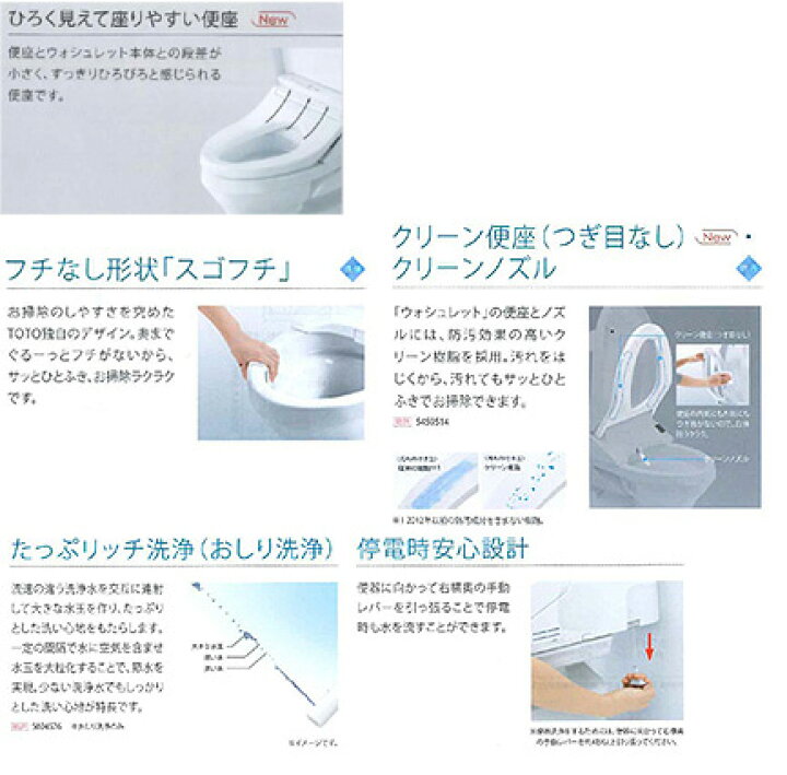 楽天市場】【送料無料】TOTO 一体型トイレ ZJ1 床:排水芯200mm 手洗い 