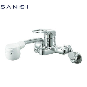 三栄水栓製作所 キッチン用蛇口 壁 シングルレバー混合水栓 スパウト197mm 一般地 K27CM-W