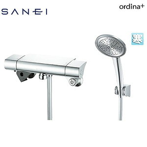 三栄水栓製作所 浴室用蛇口 オルディナプラス 壁 洗い場専用 サーモスタット付シャワーバス混合水栓 クロム 寒冷地 SK18502K-5