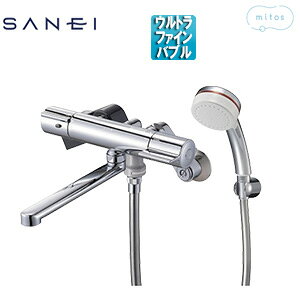 三栄水栓製作所 浴室用蛇口 壁 浴槽・洗い場兼用 サーモスタット付シャワーバス混合水栓 ウルトラファインバブル付 ミスト 一般地 SK18C-M6L19