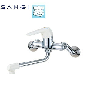 三栄水栓製作所 キッチン用蛇口 壁 シングル混合水栓 整流 スパウト170mm 寒冷地 CK1700DK-4U-13