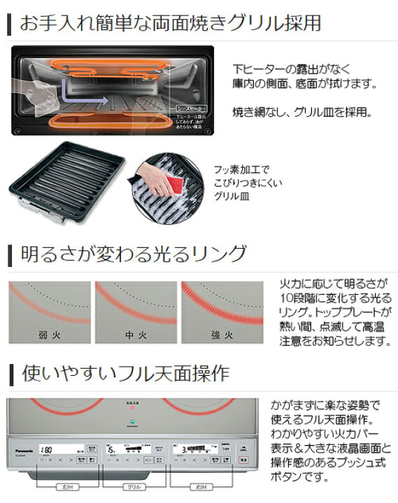 楽天市場】パナソニック ○IHクッキングヒーター 据置 KMタイプ 59cm 