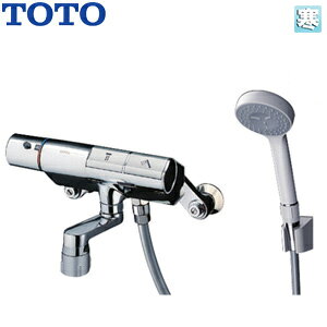 TOTO 浴室用蛇口 壁 洗い場専用 サーモスタット付シャワーバス混合水栓 タッチスイッチ水栓 コンフォートウエーブシャワー(樹脂) スパウト70mm 寒冷地 TMN40STY1Z