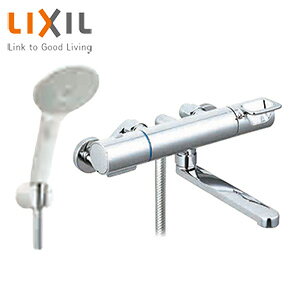LIXIL ●浴室用蛇口 クロマーレS 壁 浴槽・洗い場兼用 サーモスタット付シャワーバス混合水栓 エコアクアスイッチシャワー 吐水口170mm 一般地 BF-KA145TSJM