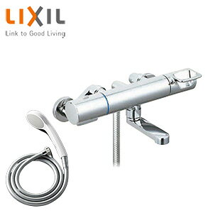 LIXIL ●浴室用蛇口 クロマーレS 壁 洗い場専用 サーモスタット付シャワーバス混合水栓 エコフルシャワー 吐水口90mm 一般地 BF-KA147TSG
